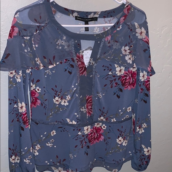 🌻White House Black Market Blouse🌻 - Picture 2 of 4